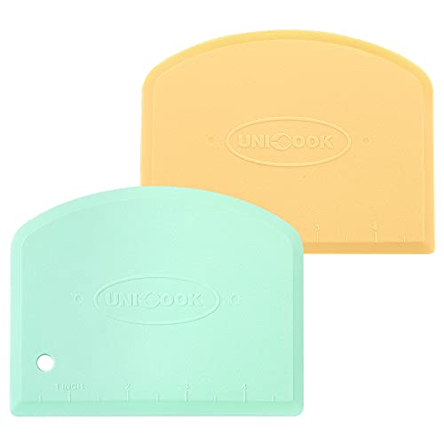 Unicook Dough Scraper, Flexible Bowl Scraper
