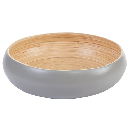 HABITAS Spun Bamboo Fruit Bowl For Kitchen Counter