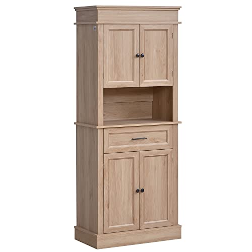 HOMCOM Traditional Freestanding Buffet with Hutch