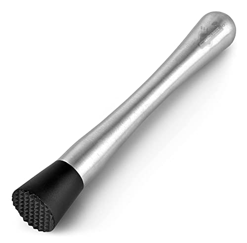 Kitchen Relaxation Muddler for Cocktails - Stainless Steel Fruit Crusher - Essential Bar Tool for Crafting Perfect Cocktails at Home