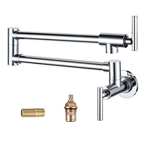 Wall Mount Pot Filler Faucet Chrome