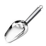 Metal Ice Scoop 2.4 Ounces, Popcorn Scoop