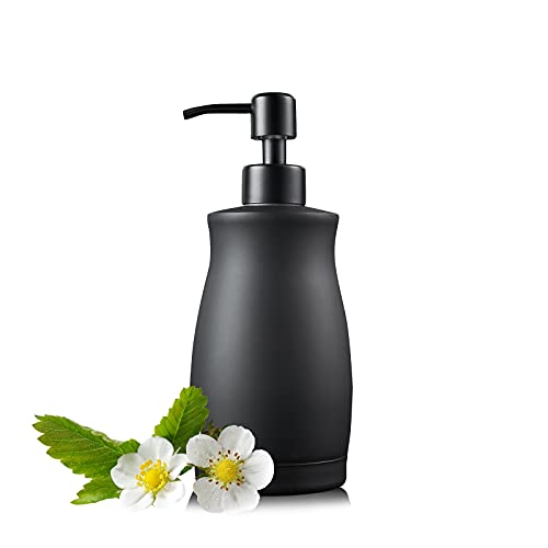 Your Hygiene Game with the Stylish Matte Black Stainless Steel Soap Dispenser! ?