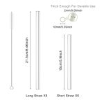 Clear Glass Straws Shatter Resistant - Image 3