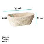 Proofing Basket & Liner Rattan Handmade rattan bowl - Image 2