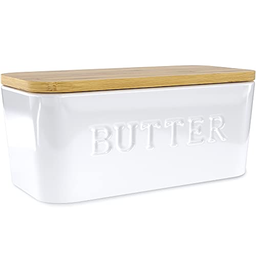 PriorityChef Large Butter Dish with Lid for Countertop