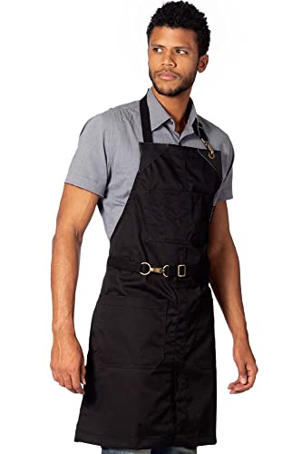 Under NY Sky No-Tie Deep Black Apron
