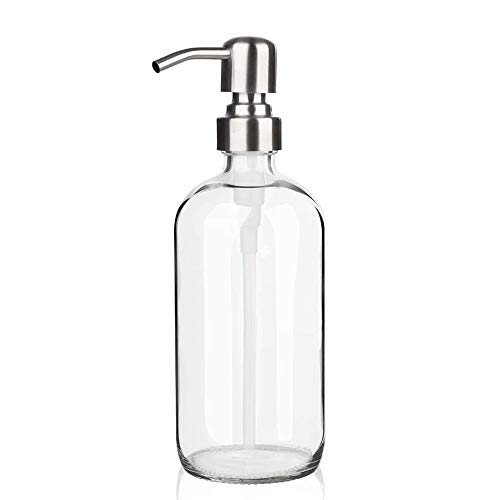 Kitchen Clear Glass Soap Dispenser