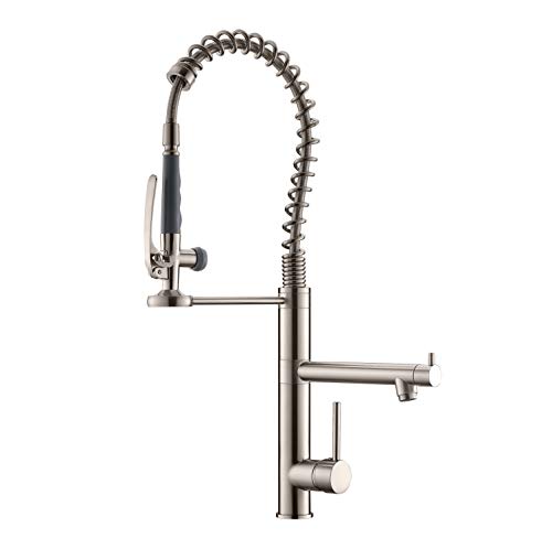 Commercial Kitchen Faucet with Pull Down Sprayer