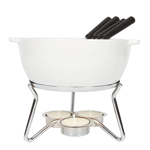 White Cheese Fondue Party Set