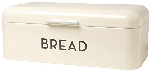 Metal Bread Storage Bin Flip Top Lid
