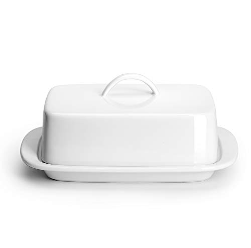 Large Butter Dish with Handle Cover Design