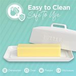 PriorityChef Ceramic Butter Dish with Lid for Countertop - Image 5