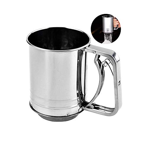 Snowyee Flour Sifter for Baking Stainless Steel 3 Cup