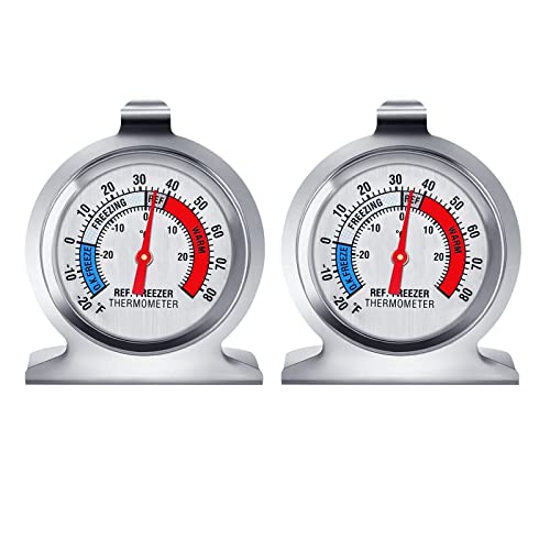 Fridge Thermometer Large Dial with Red Indicator