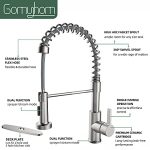 GOMYHOM Kitchen Faucet with Pull Down Sprayer - Image 3