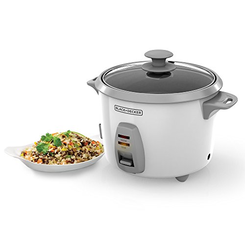 BLACK+DECKER 7-Cup Dry/16-cup Cooked Rice Cooker, White