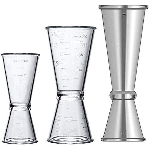 Japanese Style Jigger Clear Plastic