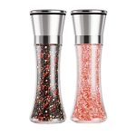 Tomeem Tall Salt and Pepper Grinder Set
