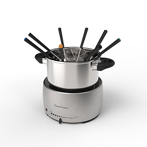 Classic Cuinsine Stainless Steel Fondue Set