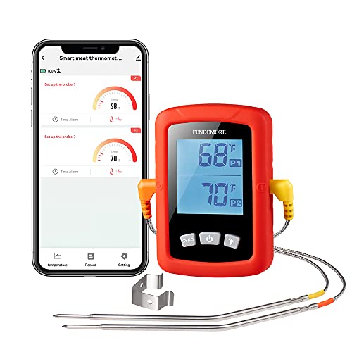 Wireless Bluetooth and Instant Read BBQ Thermometer