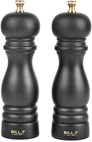 Wooden Pepper Mill Grinder Salt Pepper Shakers Set of 2