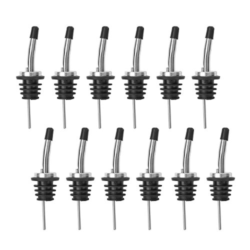 AOZITA 12 Pack Stainless Steel Classic Bottle Pourers Tapered Spout