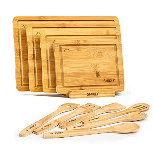 SMIRLY Wood Cutting Boards for Kitchen