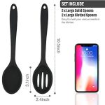 4 Pieces Silicone Cooking Spoons Set - Image 2