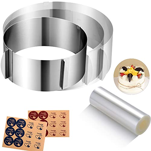 Cake Mold Mousse Rings and Cake Collar Set