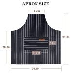 Apron, Adjustable 2 Pack Bib Aprons with 2 Pockets - Image 3