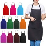 Color Bib Apron Adult Women Unisex for Waist