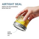 Mini Mason Jars With Silver Separable Lids and Diamond appearance - Image 3