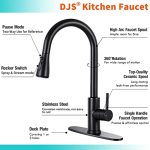 DJS Touch Kitchen Faucet with Pull Down Sprayer - Image 6