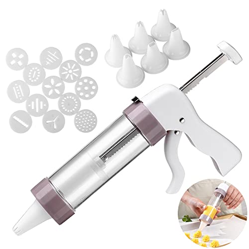 Cookie Press Maker Machine 13 Discs and 6 Icing Tips