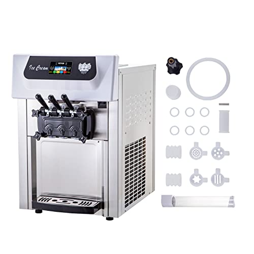 3 Flavors Commercial Soft Ice Cream Machine
