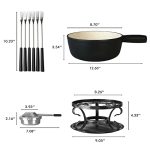 Artestia Cast Iron Cheese Fondue Pot Set - Image 3