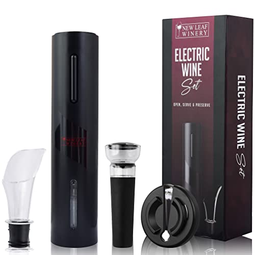 Electric Wine Opener with Bottle Pourer Charging Vaccuum Stopper