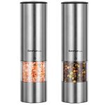 Electric Salt and Pepper Automatic Grinder Set
