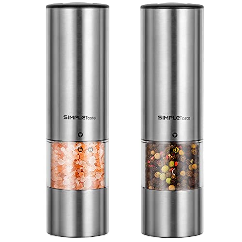 Electric Salt and Pepper Automatic Grinder Set