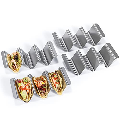 Safe Metal Corn Tortilla Serving Tray Plates Stand Set