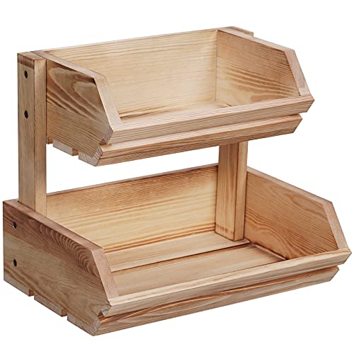Brown Pine Fruit Vegetable Bread Basket