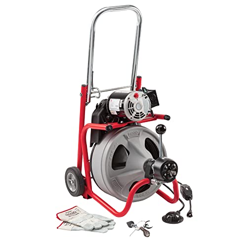 Drain Cleaning 115-Volt Drum Machine Kit with AUTOFEED Control