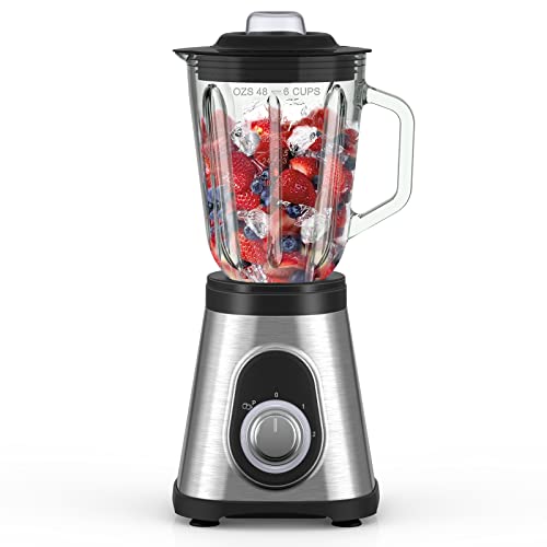 750W Smoothie Countertop Blender with 2 Adjustable Speeds
