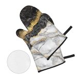 Marble Oven Mitts and Pot Holders 4pcs Sets - Image 3