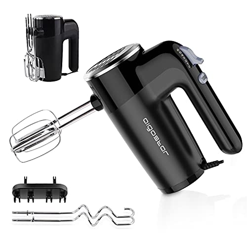 6-Speed Mixer Electric Handheld with Attachments Storage