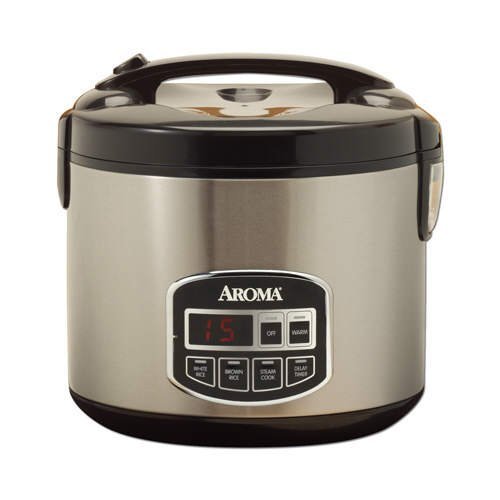 Aroma 10-Cup Sensor Logic Rice Cooker & Food Steamer