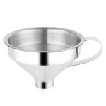 Aozita 18/8 Stainless Steel Spice Funnel with Handle