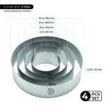 Doyzee Supplies Cake Ring Set, Cake Mold Set - Image 2