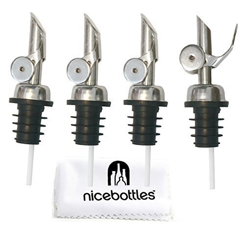 nicebottles Perfect Pour Weighted Stainless Steel Pourer